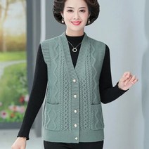 할머니조끼 할머니누빔조끼 할미룩 초캉스옷 할머니경량패딩 초캉스룩 꽃무늬패딩 어르신패딩 중년 노인 어머니 조끼 봄 가을 넥 뜨개질 카디건 조끼 패션 할머니 조끼 여성 민소매