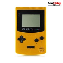 레트로휴대용게임기 미니 고전 아날로그 오락기 GB 보이 컬러 컬러 2.7quot 백라이트 66개 내장 게임이 있는 32비트 게임 콘솔은 표준 카드를 지원합니다., 02 YELLOW