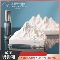 알프스산맥 석고방향제 확향석 방향제 아로마오일 디퓨저 사무실/거실/차량용 선물세트, Cool Water