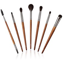 모로 롤 7pcs 나무 손잡이 메이크업 브러쉬 세트 프리미엄 합성 smurfing 셰이더 화장품 브러시 콘센트 윤곽선 눈썹 Elash Lipco 하이라이트 및 그레인리스 섬유 칫솔