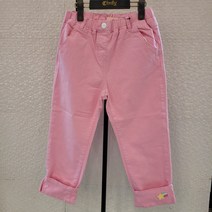 신디키즈 간절기에 착용하기 좋은 바지통이 여유가 있어 편한~~ 체크배색 면 배기 팬츠 CITC22202