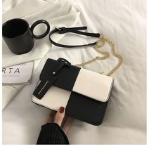 러블리(lovely) 여성 패션 크로스백 예쁜 체크 디자인 숄더백 2중컬러