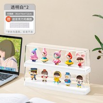 다이캐스트 피규어 보관함 성우 블라인드 수납 전시대 핸드박스 테이블 수납함 아크릴 투명 버블마트 전시함, 04 투명 미디엄【两개装】【겹칠 수 있다/더 우대】