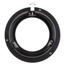 Elinchrom에서 Bowens 마운트 커넥터까지 스튜디오 조명 어댑터 링, 설명, 블랙, 금속