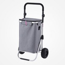캠핑용 접이식 바퀴 달린 캐리어 겸용 대형 보온 보냉 핸드 카트 겸용 아이스박스 가방