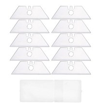 다기능 휴대 10Pcs 세트 사다리꼴 블레이드 유틸리티 접는 나이프 교체 아트 공예 커터 도구 다기능, 01 1 hole 2 slots