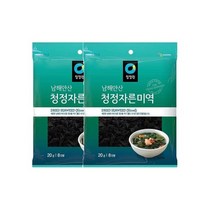 청정원 엄마손맛 맞벌이 우리가족 남해안산 청정 자른 미역 20g(8인분) x2개 국민국 아기국 산모 자취 집밥 간편식 오이냉국 무침 생일 산모 출산 미소장국, 6세트