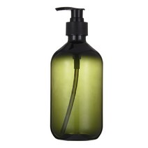 액체 비누 디스펜서 페이셜 클렌저 병 정리 샴푸 샤워 젤 및 로션 보관 병 500ml, 초록