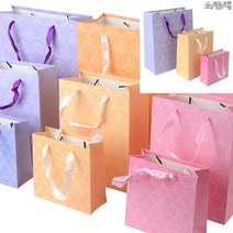 벌집무늬 쇼핑백 소 - 퍼플 포장백 답례품포장 종이쇼핑백제작 종이가방도매 꽃다발쇼핑백 포장가방 투명케이, 대 - 핑크