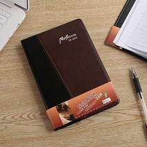 클래식 가죽 커버 유선 Free 다이어리형 노트 A5