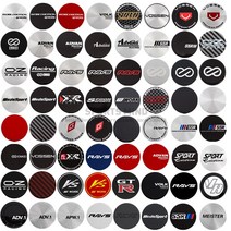 정비소 튜닝 차량 휠 센터 캡 엠블럼 스티커 Advanti SSR 레이싱 XXR 스푼 스포츠 OZ RAYS VOLK VOSSEN ENKEI ADVAN 45mm 로트 당 4 개, [32] MODEL 32, 32.MODEL 32, 4개