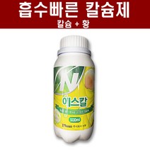 에스칼500ml - 고추 배추 마늘 양파 전용 칼슘제 마그네슘 미량요소 비료 영양제 모두싹 과 혼용, 2병