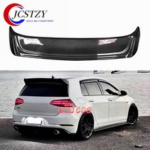 폭스바겐 골프 7 세대 mk7 7.5 rline gti r gtir 스포일러 2014-2019 abs 플라스틱 리어 루프 트렁크 스포일러 윙을위한, 도색되지 않은 gti