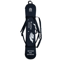 ROCKSKI 스노보드 가방 캐리어 스노우보드 데크 백 엣지백 숄더, 블랙 비행사