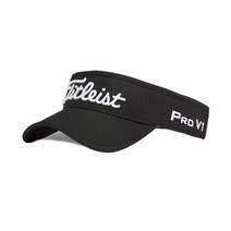 타이틀리스트 골프 모자 썬캡 바이저 TH8VPTS, 블랙