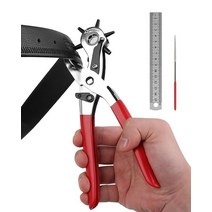 KingTool 전문 가죽 홀 펀치 - 벨트 시계 밴드 스트랩 개 목걸이 안장 신발 원단 DIY 가정 또는 공예 프로젝트에 적합