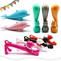 동물 볼펜 귀여운 캐릭터볼펜 예쁜볼펜 필기구, 돌고래볼펜 핑크