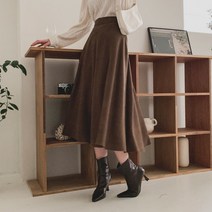 겟잇미 / 오러번 편한 주름 A라인 밴딩 롱스커트