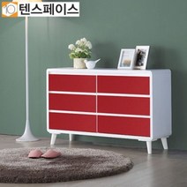 [텐스페이스] 트루디 1200 3단 와이드 서랍장 TD007, 색상:화이트