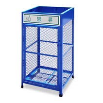 철재 철제 분리수거함 분류별 13종 스티커제공 야외 외부 실외, 캔/유리 1칸