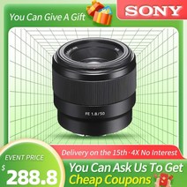 소니 FE 대형 조리개 미러리스 카메라 렌즈 F1.8 표준 프라임 A6600 A6400 A7C A7 III IV SEL50F18F/2 501.8 용 50mm