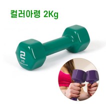 가정용 홈트레이닝 컬러소프트 안전아령 2kg