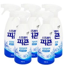 일루몬트 신제품 피죤 섬유탈취제 스프레이 탈취제 섬유유연제 490ml, 블루비앙카, 5개