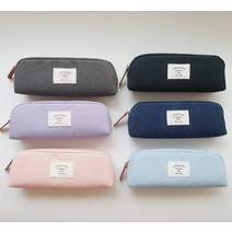 미카픽필통 고등학생 필통 심플필통 대학생 중학생 패브릭 예쁜 감성필통, 다크네이비