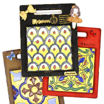 네모큰타일 냄비받침 반제품 타일포함 P-02-042