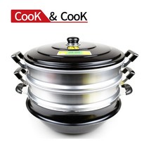 쿡앤쿡 킹스타 3단 찜솥, 46cm