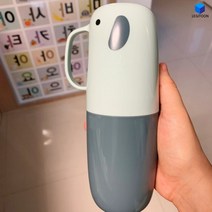 휴대용 여행용 어린이집 칫솔치약 칫솔통 양치컵 케이스 칫솔보관통 유아 아동 캐릭터 유치원 물컵, 휴대용 양치컵E 화이트
