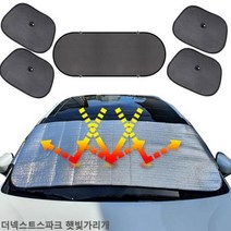 더넥스트스파크 햇빛가리개 햇빛차단 앞유리커버 차박용품 차량햇빛가리개 햇빛가리개 자동차커버, 상세페이지 참조, 벤타샵앞창외부장착6종세트