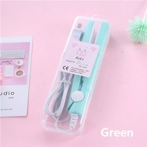 2 in 1 헤어 아이언 플랫 아이언 스트레이트 핫 빗 미니 헤어 스트레이트너 및 컬링 아이언 스타일링 도구 eu 플러그, 초록, 유럽 ​​연합