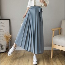 잇츠스타일 봄 여름 팬츠 주름 허리 밴딩 치마 바지 캐주얼
