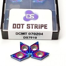 선반 인서트 V커팅 CNC 10EA DCMT070204 내부 선삭 공구 나노 블루 초경 절삭 DCMT 070204, [01] DCMT070204, [02] 10PCS