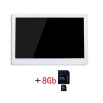 디지털액자 전자앨범 스마트액자 모니터 15인치 사진 7인치 8인치 휴대폰 전자 영상 광고, white 8G_AU 플러그