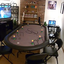 패드 텍사스 홀덤 홀덤매트 테이블 접이식 가정용 매트 바카라 포커, 213X106