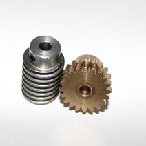 웜기어부품 1M-20T 감속비 120 구리 웜기어 금속 웜 감속기 변속기 부품, [01] Gear hole 5mm, [01] Rod hole 5mm