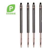 판다리아로 큐빅달린 0.7mm 터치펜, 10개입, 블렉