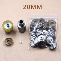 청바지 단추 금형 금속 스냅 구멍 도구 버튼., 07 20MM Mold 30 buttons