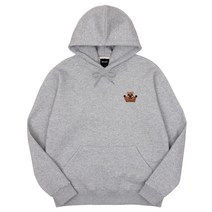 옥스타 남녀공용 쿼카 자수 특양면 오버핏 후드티