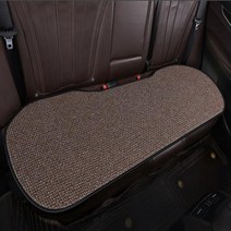 자동차 시트 커버 앞 뒤 아마 보호 쿠션 패드 매트 등받이 머리 받침 자동 인테리어, 1 coffee rear