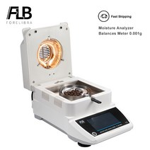 수분 분석기 저울 측정기 0001g 가독성 터치 스크린 실험실 110g x 110V 또는 220V, 19.110g0001g - 110V - 우리에게