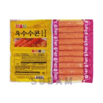 도나우 옥수수콘 소시지 1kg /냉동소세지 캠핑용 핫도그용, 옥수수콘 소시지 1kgx3팩
