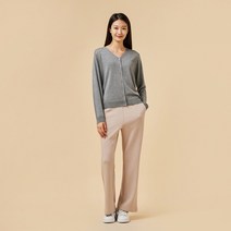 [JAJU/자주] 여 블렌디드 가디건_그레이