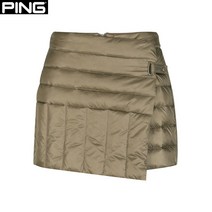 핑 겨울 베이지 여성 구스 다운 하이브리드 랩 반바지 121B4PS382_BG