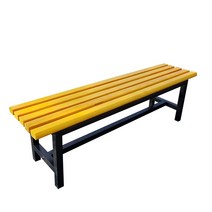 나무 벤치 목욕탕 평상 사우나 의자 대기실 수영장, 통나무 노란색 1.8m, 5~6인용에 적합
