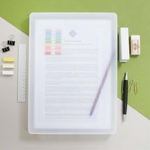 휴대용 투명 플라스틱 A4 파일케이스 포트폴리오화일 그림정리 영수증보관 홍보용, 1개, 그레이