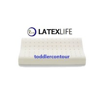 라텍스라이프 친환경 라텍스베개 토들러(유아용)컨투어 100%천연라텍스+속 겉커버