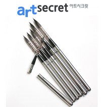 새한아트 아트시크릿 872 청설모 수채화 동양화 세필 켈리그래픽용 고품질 휴대용 라운드 붓 브러쉬, 1개, 12호